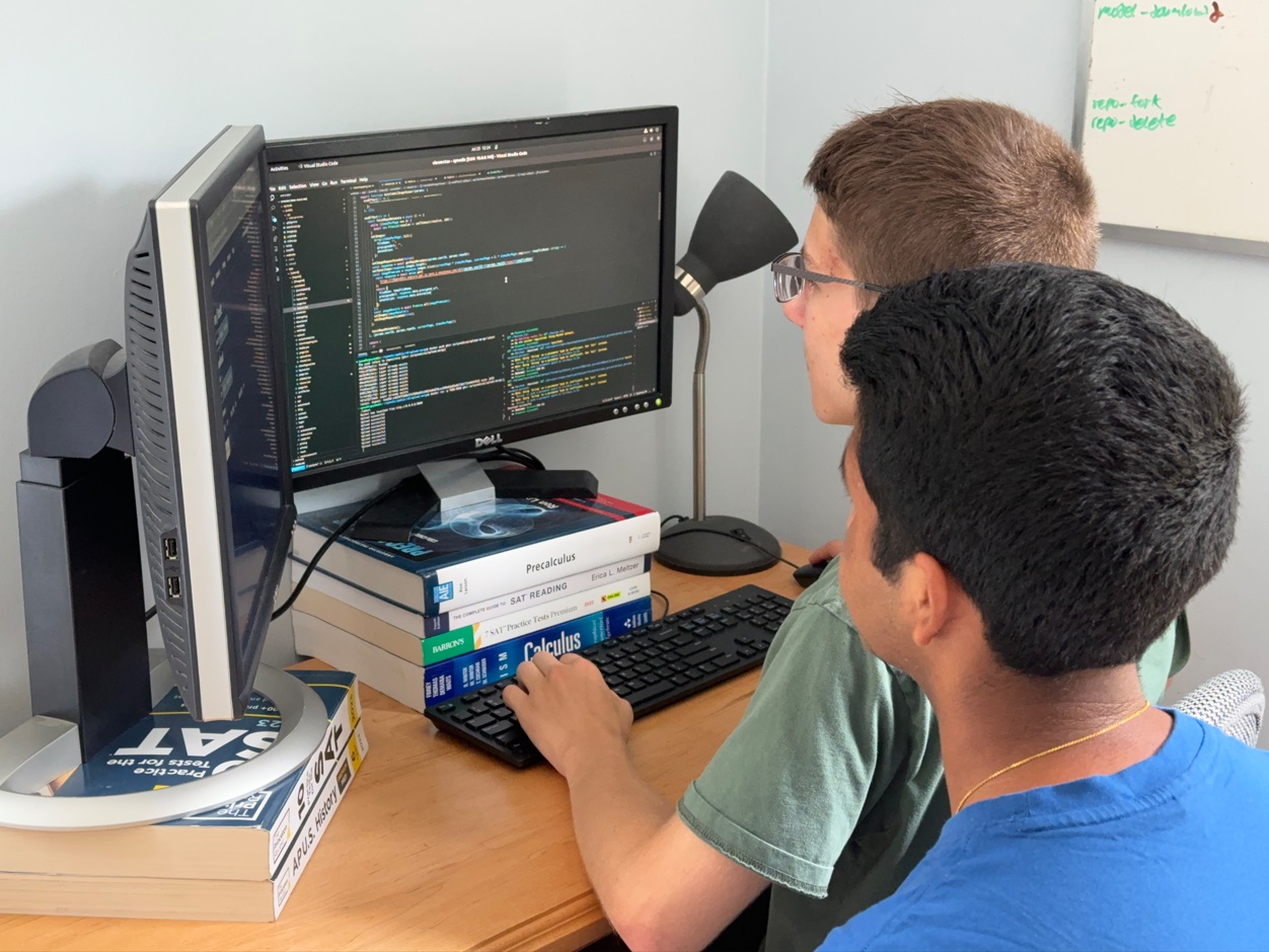 Arjun and Sean with Synodic AI