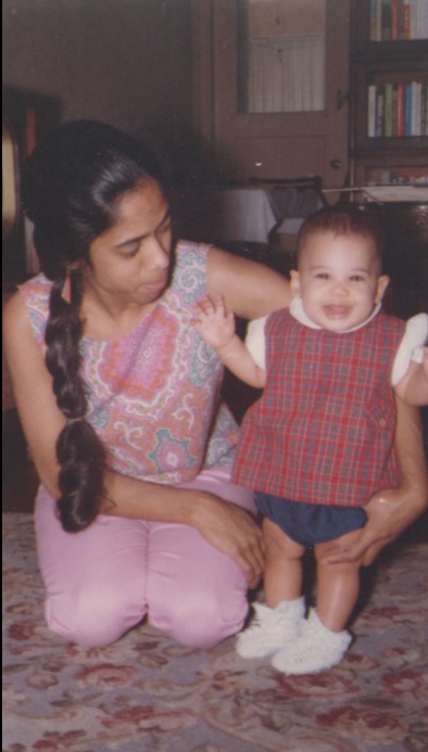 Kamala Harris with her mother