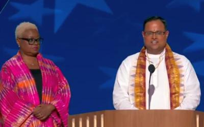 Hindu Priest Rakesh Bhatt at DNC 2024