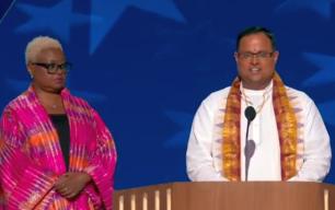 Hindu Priest Rakesh Bhatt at DNC 2024